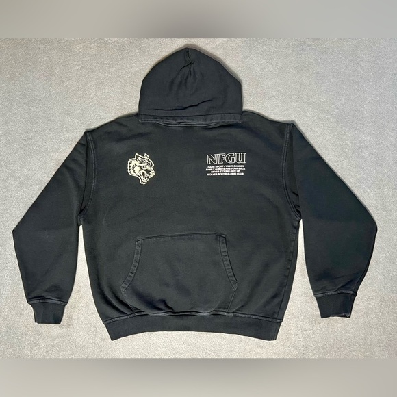 Darc Sport Wolves Club Hoodie Fight Cancer NFGU Black Size Large Sweatshirt #732 - Picture 1 of 5